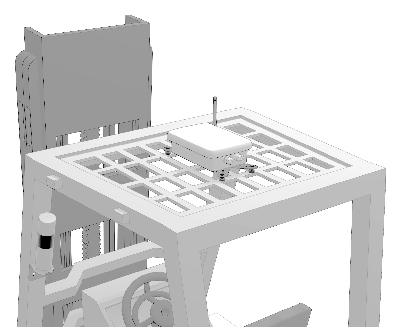 RFID接近検知システム「ヒヤリハンターOne」設置イメージ