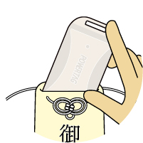 御守り袋に収納