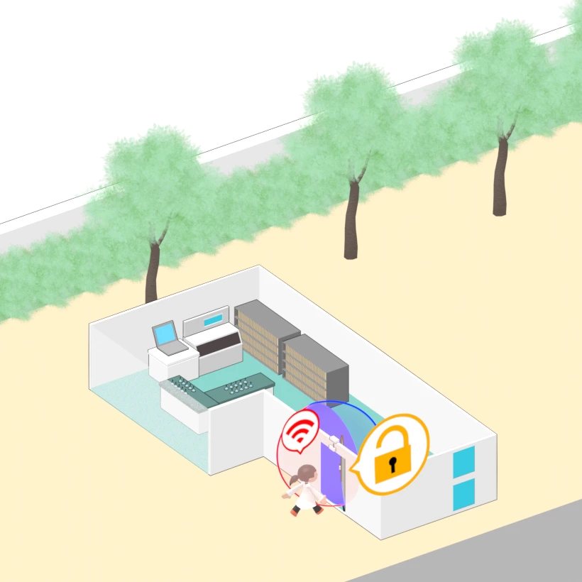 タッチレス式ドア解除システム